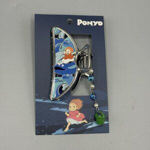 Her Universe Studio Ghibli Ponyo Running On Water Charm Claw Hair Clip NEW